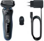 Braun Serie 5 51-B1000s Afeitadora Eléctrica Negro/Azul con Cabezal Lavable Autonomía 50 min