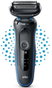 Braun Serie 5 51-B1000s Afeitadora Eléctrica Negro/Azul con Cabezal Lavable Autonomía 50 min