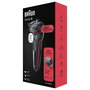 Braun Series 5 51-R1000s Máquina de Afeitar Eléctrica Recargable 3 Cabezales con AutoSense, Tecnología Láminas, Negro/Rojo, A Prueba de Agua, Incluye Cargador