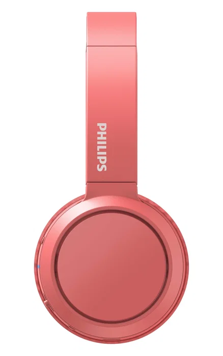 Philips Auriculares Diadema Inalámbricos Bluetooth 5.0 TAH4205RD/00, Con Micrófono Integrado, Supraaural, Plegable, Batería 29h, Color Rojo