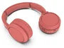 Philips Auriculares Diadema Inalámbricos Bluetooth 5.0 TAH4205RD/00, Con Micrófono Integrado, Supraaural, Plegable, Batería 29h, Color Rojo
