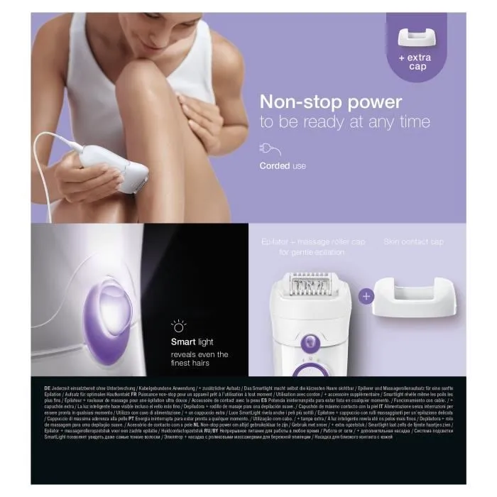 Braun SE 5-505P Depiladora eléctrica 2 velocidades Blanca