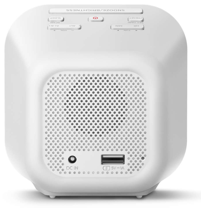 Philips TAR4406/12 Reloj despertador digital Blanco con Radio FM y Puerto USB Philips TAR4406/12 Reloj despertador digital Blanco con Radio FM y Puerto USB