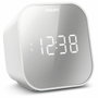 Philips TAR4406/12 Reloj despertador digital con Radio FM y Puerto USB Blanco