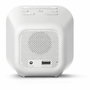 Philips TAR4406/12 Reloj despertador digital con Radio FM y Puerto USB Blanco