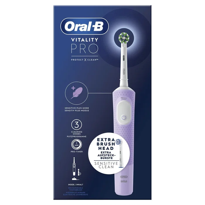 Oral-B Vitality Pro Cepillo de Dientes Eléctrico Recargable - Violeta