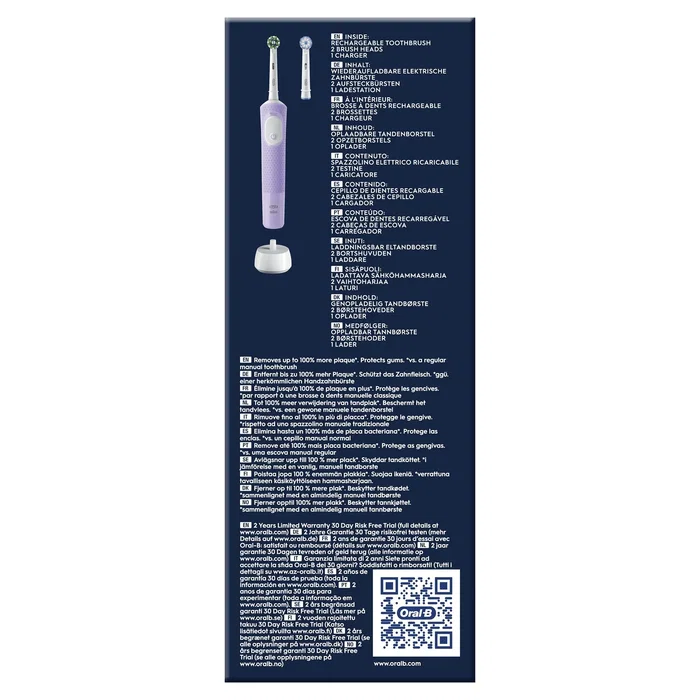 Oral-B Vitality Pro Cepillo de Dientes Eléctrico Recargable - Violeta