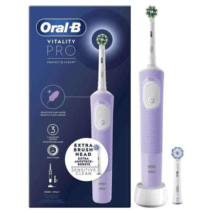 Oral-B Vitality Pro Cepillo de Dientes Eléctrico Recargable - Violeta