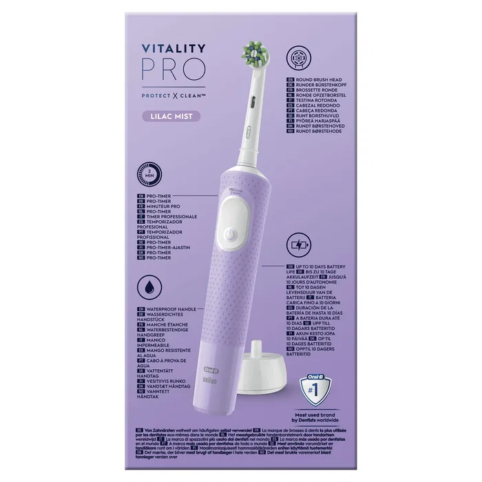 Oral-B Vitality Pro Cepillo de Dientes Eléctrico Recargable - Violeta