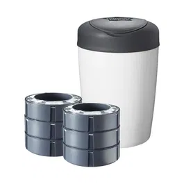 Tommee Tippee Simplee Sangenic Starter Pack - 1 Bandeja + 6 Recargas - Elimina Olores y Contaminación