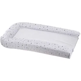 Domiva Cambiador de PVC Blanco con Estampado de Estrellas y 2 Esponjas Removibles