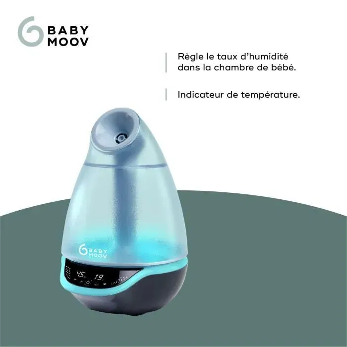 Babymoov Hygro Humidifier Humidificador Bebé Mixto Vapor Frío Luz Nocturna Multicolor 7 Colores