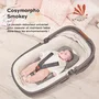 Babymoov Cosymorpho Smokey Reposacabezas Ergonómico para Bebé con Tejido Ultra Suave Transpirable para Cabeza y Espalda