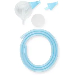 Nosiboo Pro Juego de Accesorios para Aspirador Nasal - Set de Cabeza Colibrí, Boquillas, Tubo y Malla de Aire - Azul