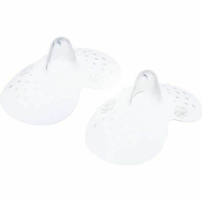 MAM Punta mamaria de Silicona Talla S - Juego de 2 en caja de esterilización - Transparente MAM Punta mamaria de Silicona Talla S - Juego de 2 en caja de esterilización - Transparente