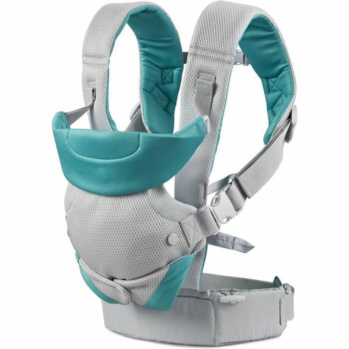 Infantino Portabebés Flip Air Gris con acentos turquesas