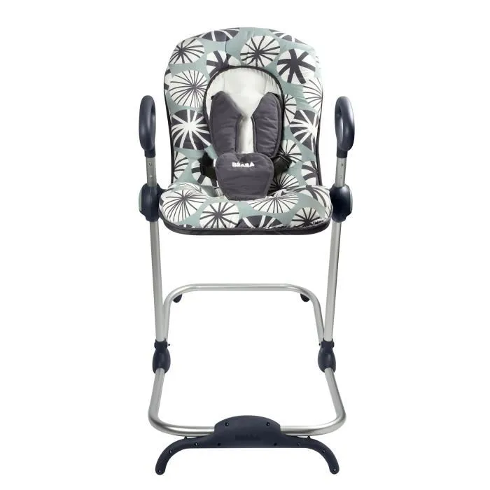 Beaba Hamaca Up & Down I - Nymphea | Hamaca para bebé con sistema patentado de ajuste de altura en 4 posiciones y respaldo reclinable