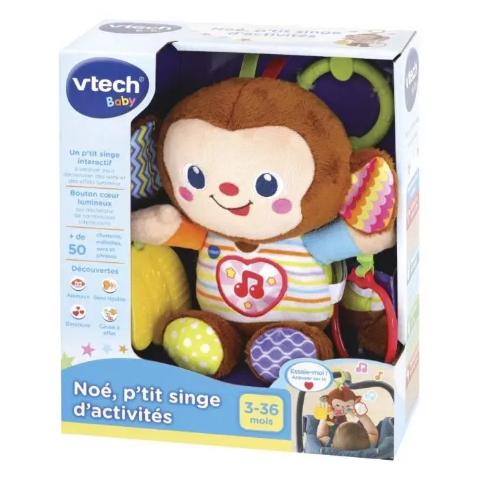 Vtech Baby Noah Little Activity Monkey Juguete de Desarrollo para Bebé de 3 a 36 Meses Vtech Baby Noah Little Activity Monkey Juguete de Desarrollo para Bebé de 3 a 36 Meses