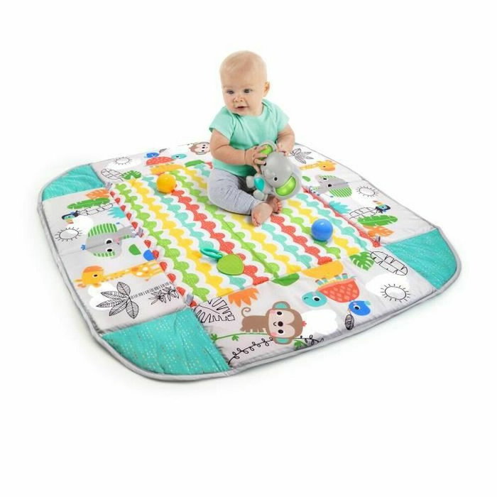 Bright Starts Tapete de Juego 5 en 1 Tropical con Piscina de Pelotas y Juguetes Interactivos Bright Starts Tapete de Juego 5 en 1 Tropical con Piscina de Pelotas y Juguetes Interactivos