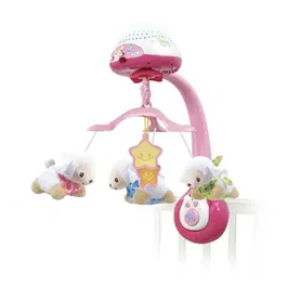Vtech Baby Lumi Mobile Contador de ovejas rosa - Móvil, Proyector y Luz Nocturna 3 en 1 con Control Remoto y Sensor de Sonido para Bebés de 0-36 Meses