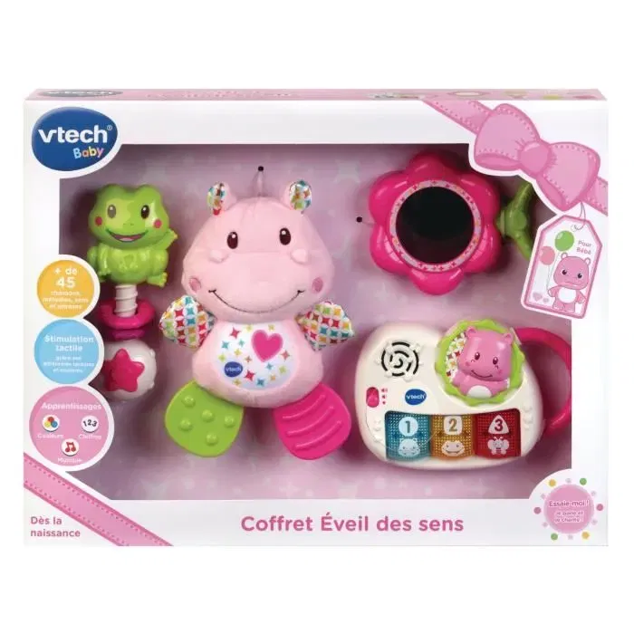 VTECH BABY Caja Nacimiento Despertar de los Sentidos - Rosa 0-36 Meses
