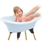 Thermobaby Kit de Baño VASCO Fleur Bleue: Bañera + Pies + Manguera de Desagüe
