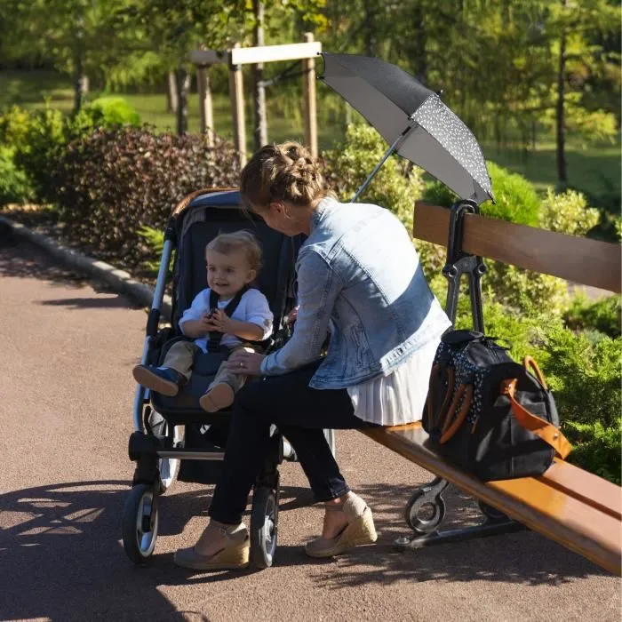 Badabulle Paraguas Negro Anti UV 50+ para Cochecitos Universal Protección Solar Badabulle Paraguas Negro Anti UV 50+ para Cochecitos Universal Protección Solar