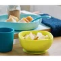 Beaba - Juego de vajilla de silicona de 4 piezas con ventosa, plato, bol, vaso y cuchara para segunda edad, azul