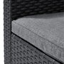 ALLIBERT by KETER Sillón SanRemo imitación ratán tejido gris grafito