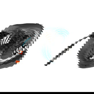 Gardena RollUp M Carrete de pared automático para manguera 20 m blanco