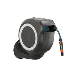 Gardena RollUp M Carrete de pared automático para manguera 20 m blanco