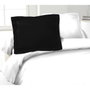 Lovely Home Juego de 2 fundas de almohada 100% algodón 50x70 cm - Negro