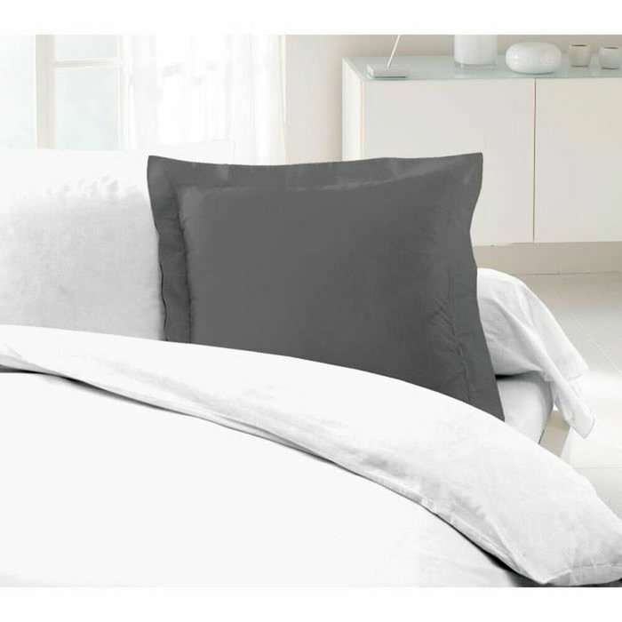 Lovely Home Juego de 2 fundas de almohada 100% algodón 63x63 cm - gris oscuro Lovely Home Juego de 2 fundas de almohada 100% algodón 63x63 cm - gris oscuro