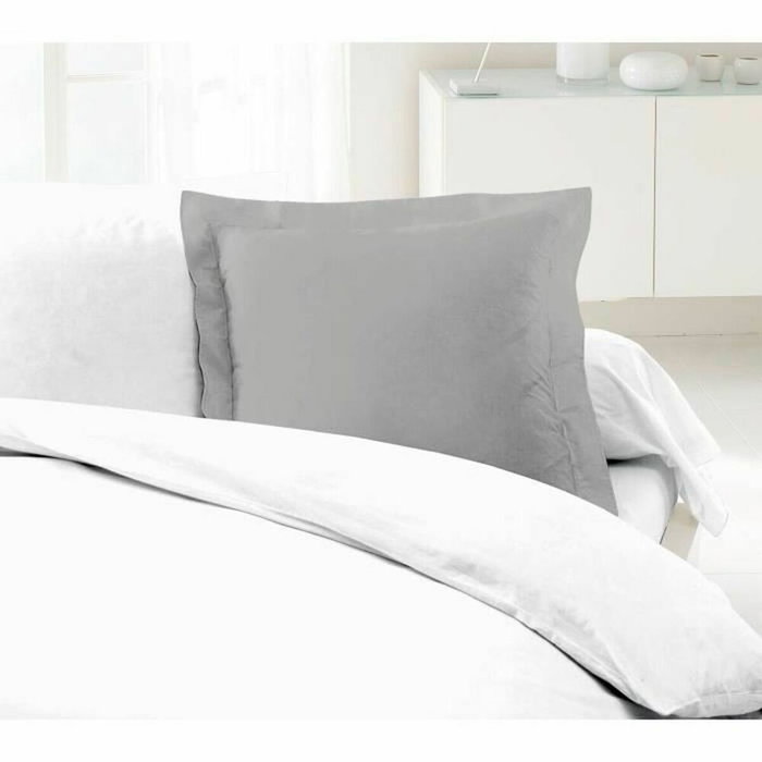 Lovely Home Juego de 2 fundas de almohada 100% algodón 63x63 cm - gris claro Lovely Home Juego de 2 fundas de almohada 100% algodón 63x63 cm - gris claro