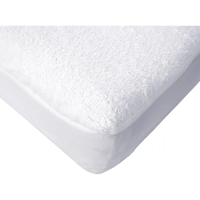 Alese Funda Impermeable Transalese 100% Algodón Felpa 90 x 200 cm Blanco