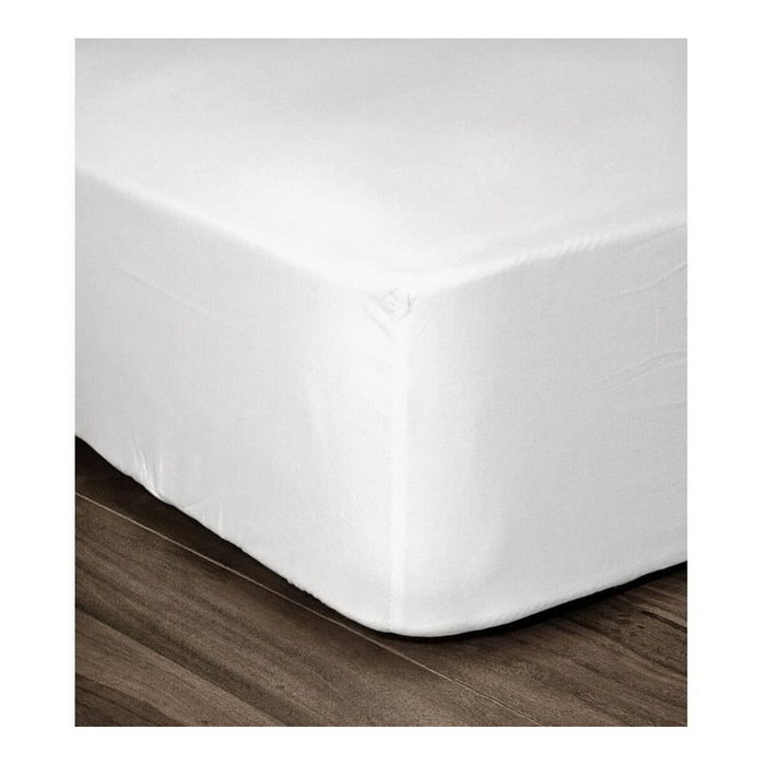 Lovely Home Sábana ajustable 100% algodón 90x190x25 cm blanco Lovely Home Sábana ajustable 100% algodón 90x190x25 cm blanco