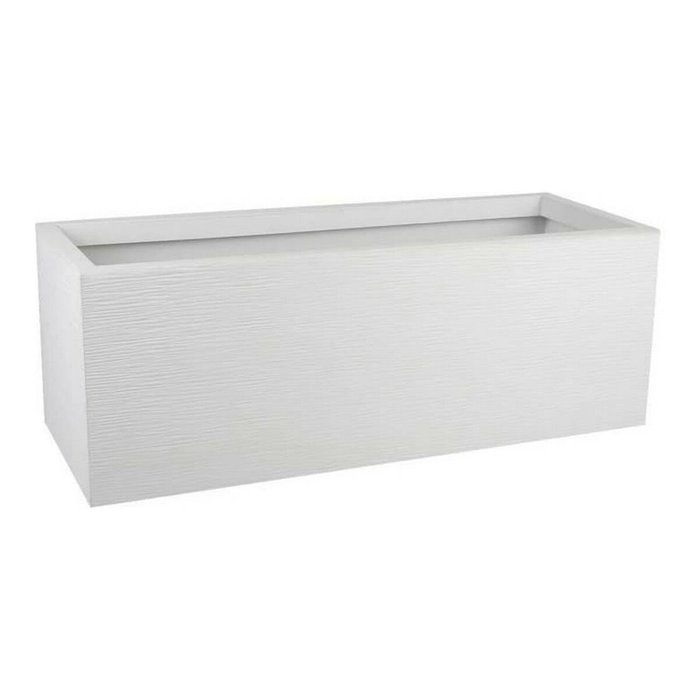 Eda Jardinera de Plástico Graphit Up Ceruse Blanco 57 L