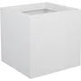 Eda Graphit Up Caja de flores cuadrada 21 L - 29.5 x 29.5 x 29.5 cm - Cerusie blanco