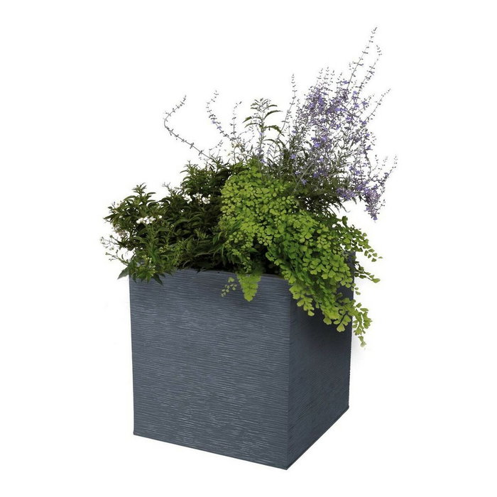 Eda Caja de Flores Cuadrada Graphit Up Gris Antracita 21 L