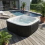 Spa Hinchable Sunspa Cuadrado Negro 4 personas (155 x 155 x 65 cm)
