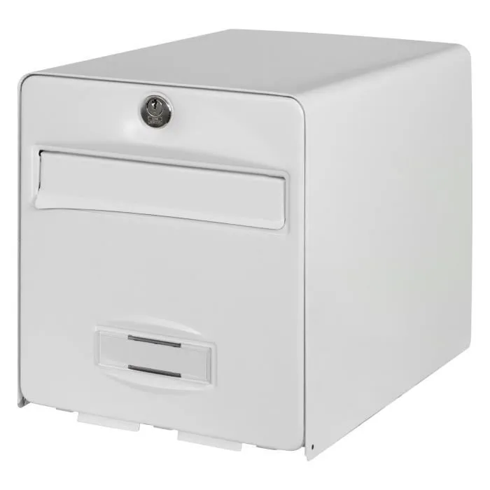 Burg Wachter Buzón Balthazar Acero Galvanizado Blanco 1 Puerta Antirrobo Puerta Vertical 22kg Anti-UV