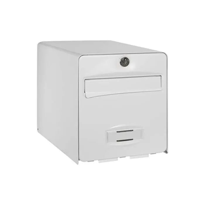 Burg Wachter Buzón Balthazar Acero Galvanizado Blanco 1 Puerta Antirrobo Puerta Vertical 22kg Anti-UV