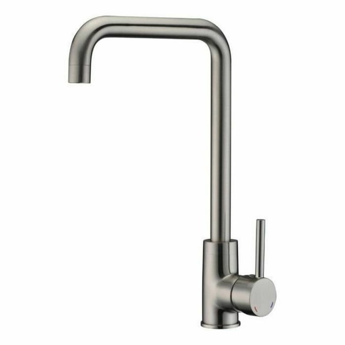 Edouard Rousseau Kiloo Grifo de cocina mezclador en acero inoxidable gris sin spray Edouard Rousseau Kiloo Grifo de cocina mezclador en acero inoxidable gris sin spray