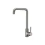 ROUSSEAU Kiloo Grifo de cocina mezclador - Sin spray - Acero inoxidable gris