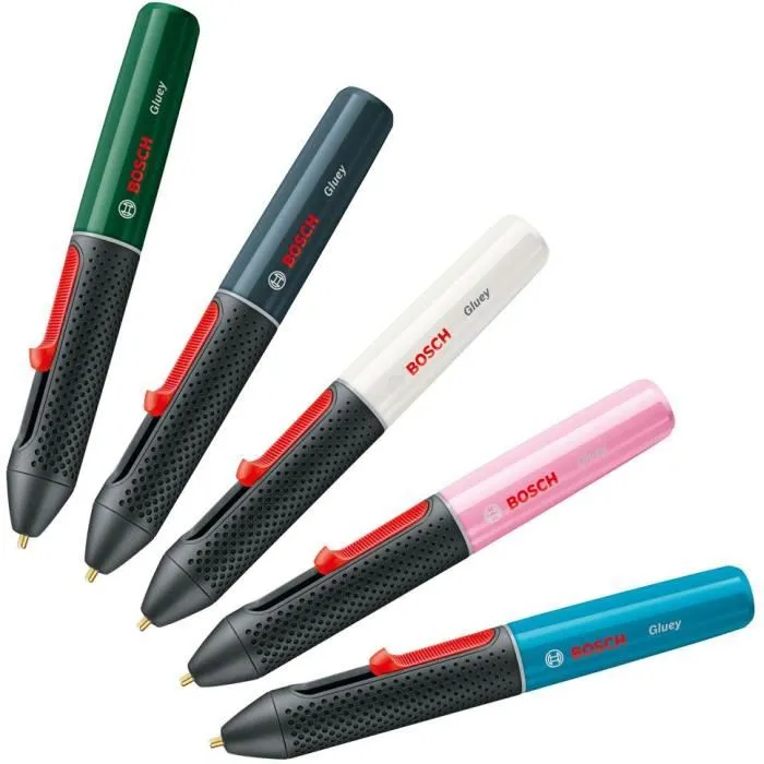 Bosch Pistola de pegamento Gluey Marshmallow, Compacta y Versátil para Manualidades, Reparaciones y Bricolaje, Color Blanco