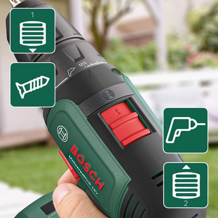 Bosch UniversalDrill 18V con 2 baterías de 1,5 Ah