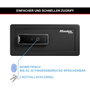 Master Lock Caja Fuerte Biométrica LX110BEURHRO Negra