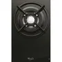 Whirlpool AKT404NB Cocina de Gas con 3 Quemadores y 6350W de Potencia, Revestimiento de Vidrio Templado Negro