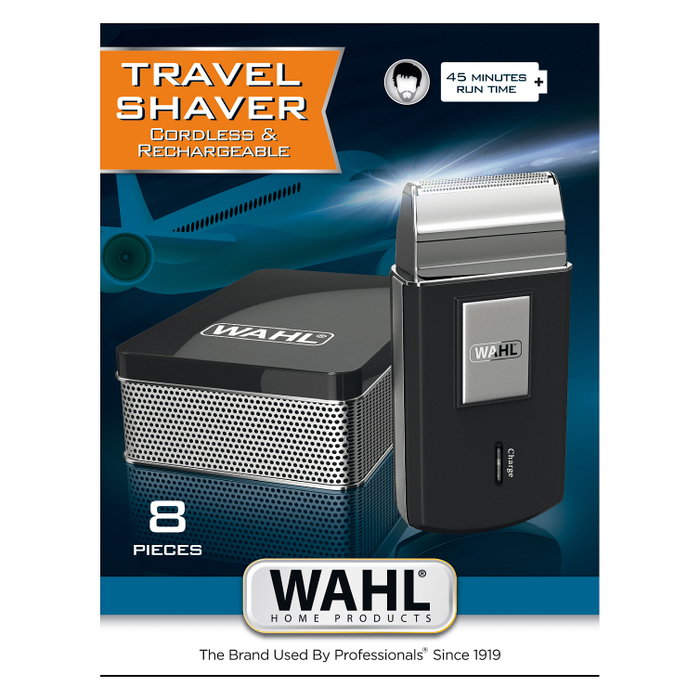 Wahl Travel Shaver 03615-1016 Negro y Plata