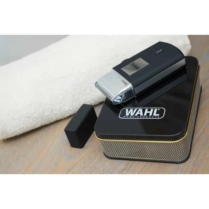 Wahl Travel Shaver Negro y Plata 03615-1016